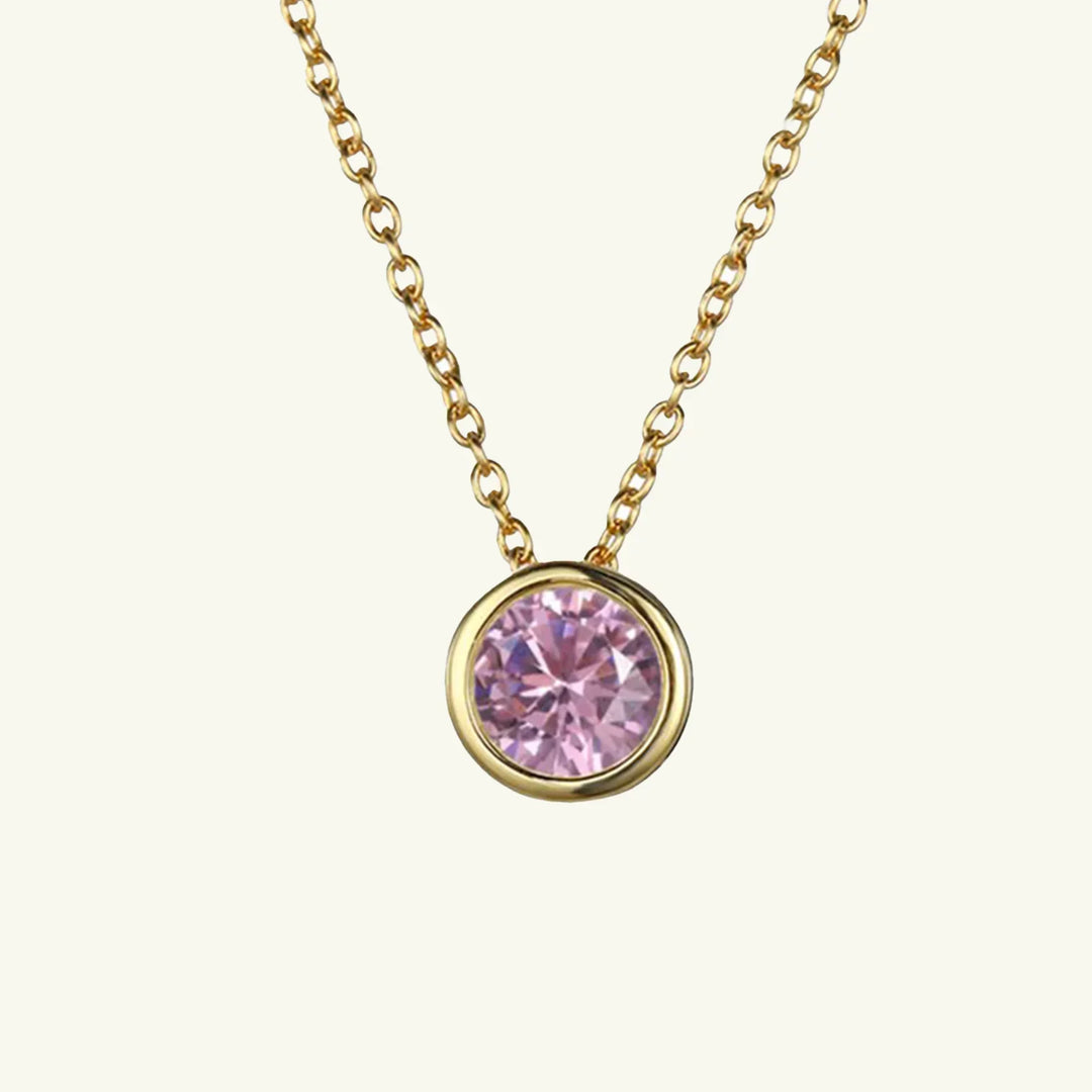Olvera Birthstone Necklace, clasp and chain detail