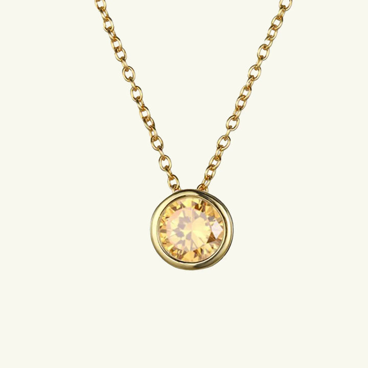 Olvera Birthstone Necklace, close-up detail 2