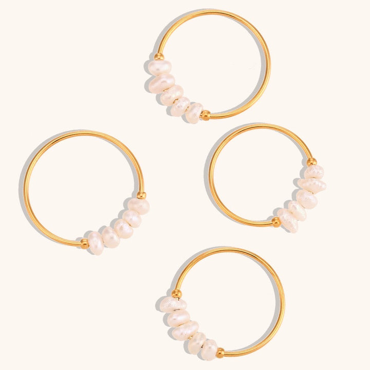 Freshwater Pearl Ring, close-up detail
