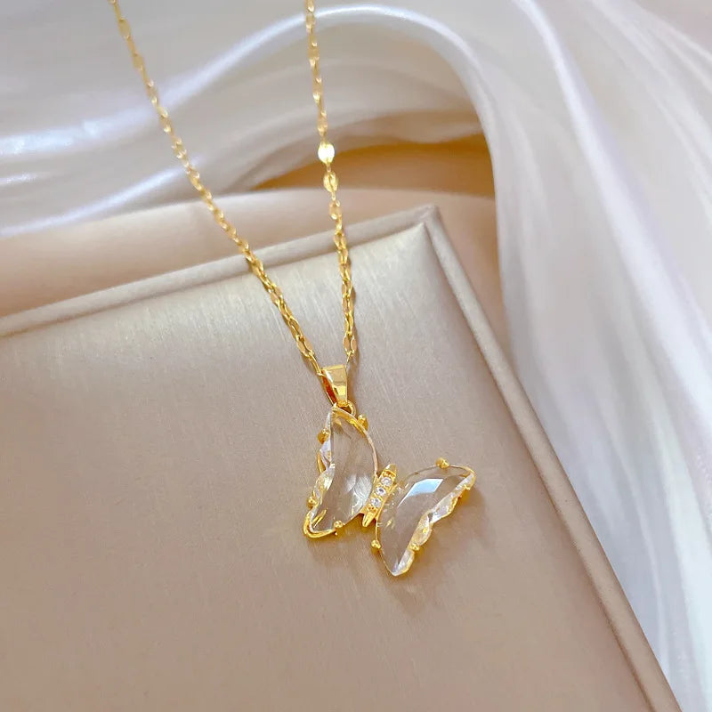 Butterfly Crystal Pendant