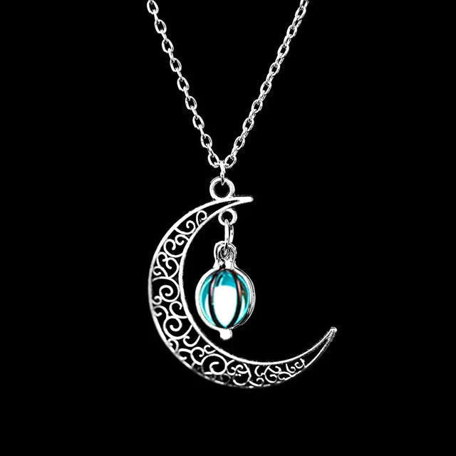 Enchanted Moon Necklace, side view