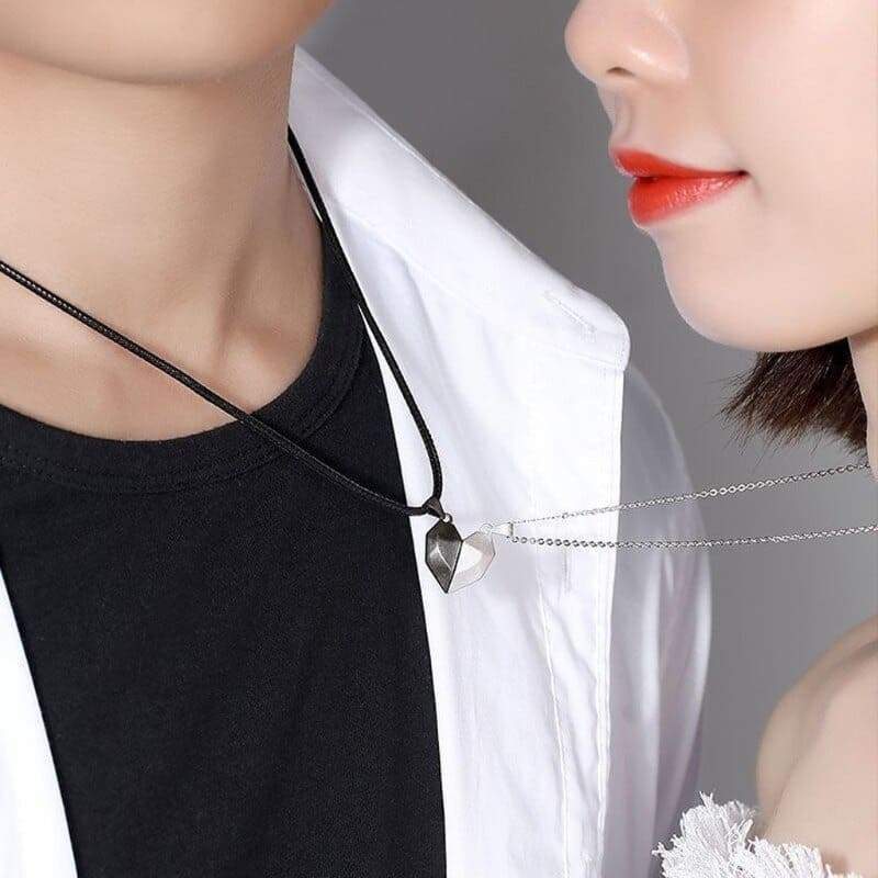 Magnetic Love Necklaces, close-up detail