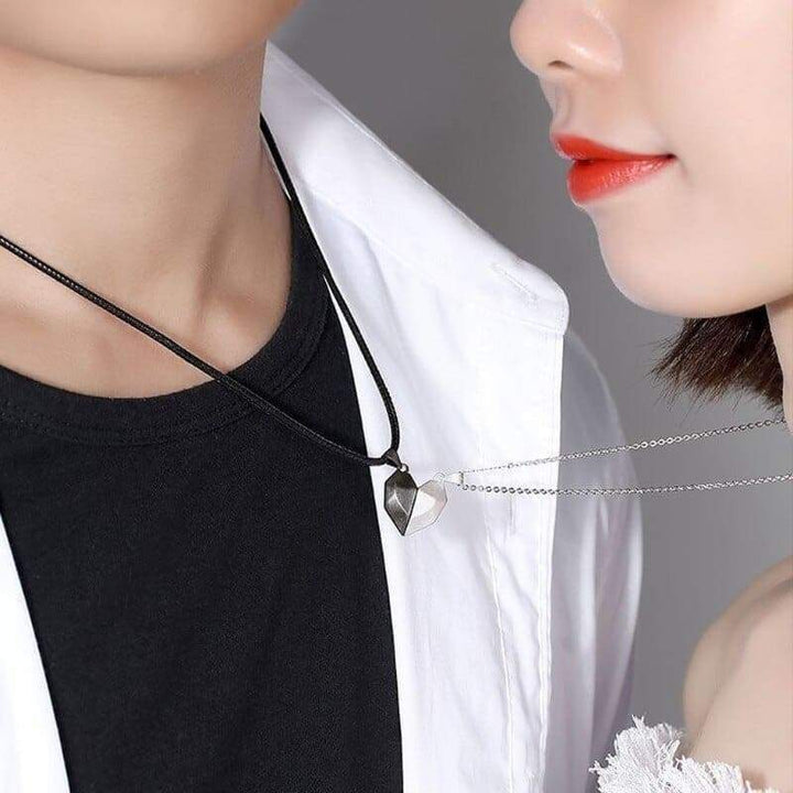 Magnetic Love Necklaces, close-up detail