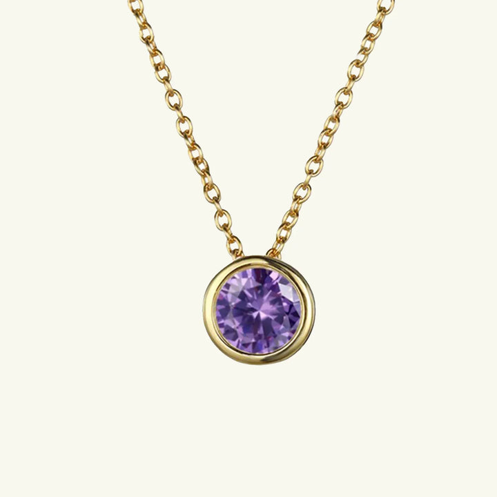 Olvera Birthstone Necklace, close-up detail