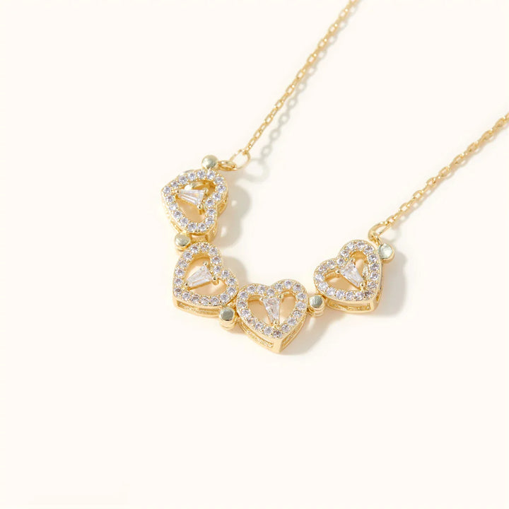 Lucky Heart Necklace, shown on a plain background