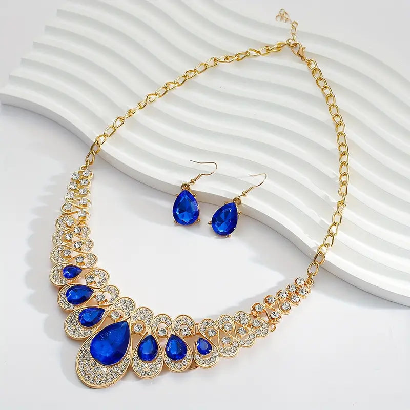 Maevina Zafiros Jewelry Set | Gold-Tone
