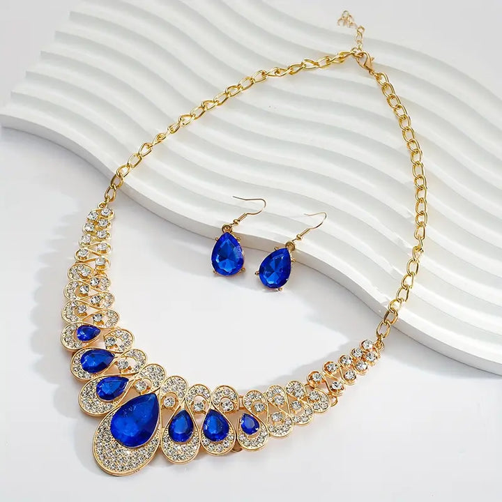 Maevina Zafiros Jewelry Set | Gold-Tone