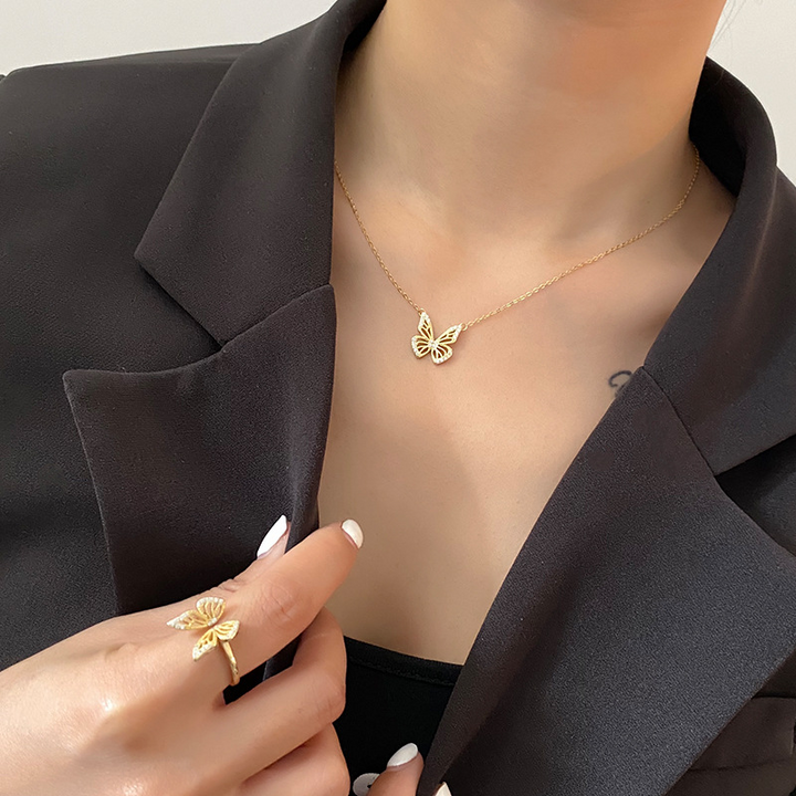 Butterfly Necklace, detail view