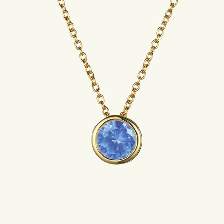 Olvera Birthstone Necklace, shown on a plain background
