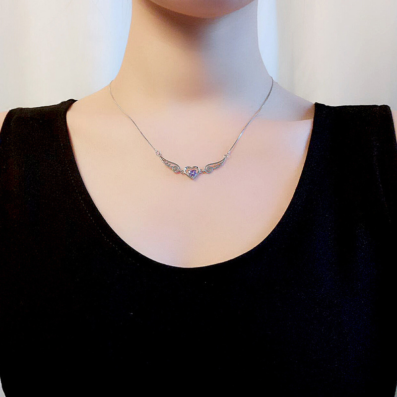 Angel Wings Necklace, close-up detail