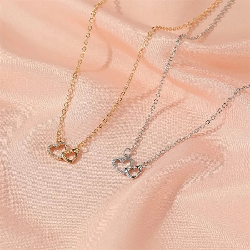 Love Always Necklace, worn at the neckline