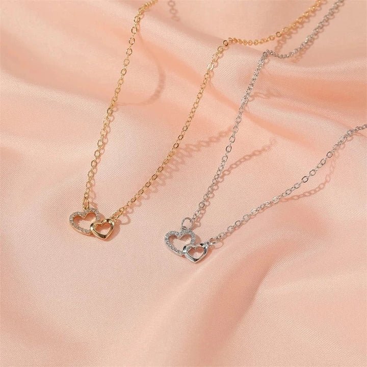Love Always Necklace, worn at the neckline