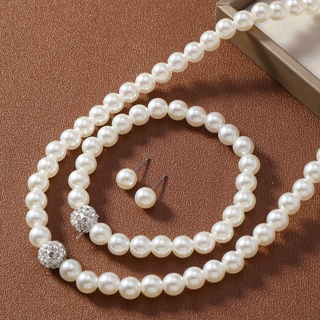 Luminous Pearl Crystal Jewelry Set