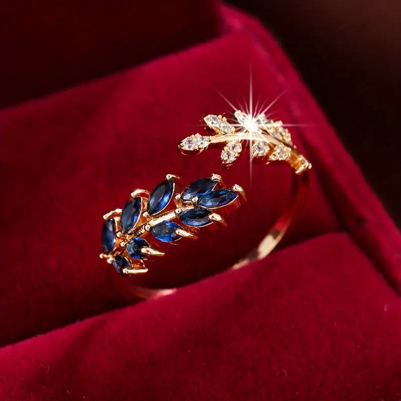 Vivara Saphielle Ring | Gold-Tone