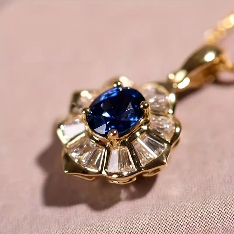 Kavella Noctazure Necklace | Gold-Tone
