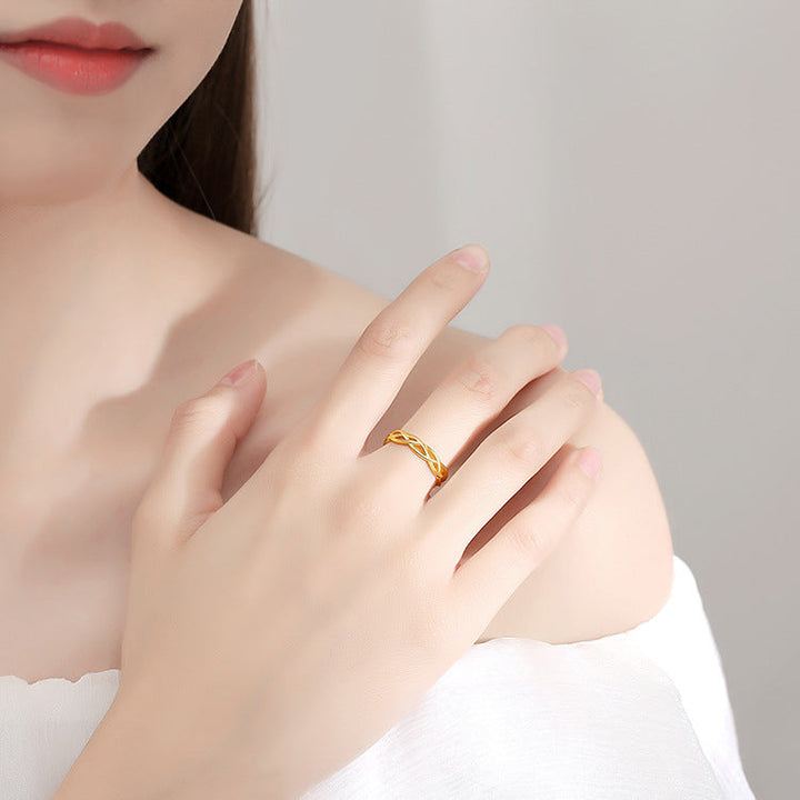 Braided Ring, shown on the model
