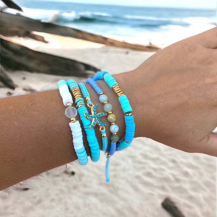Luxe Pearl Coastal Bracelet Set of 5