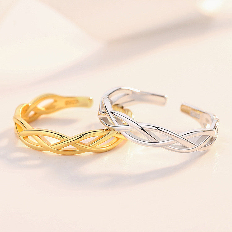 Braided Ring, worn on the hand