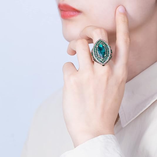 Regent Emerald Ring | Gold-Tone