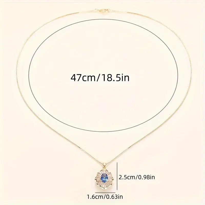 Kavella Noctazure Necklace | Gold-Tone