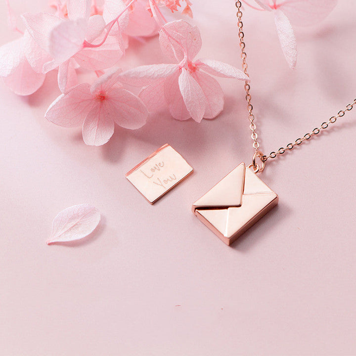 Love Letter Necklace, close-up detail