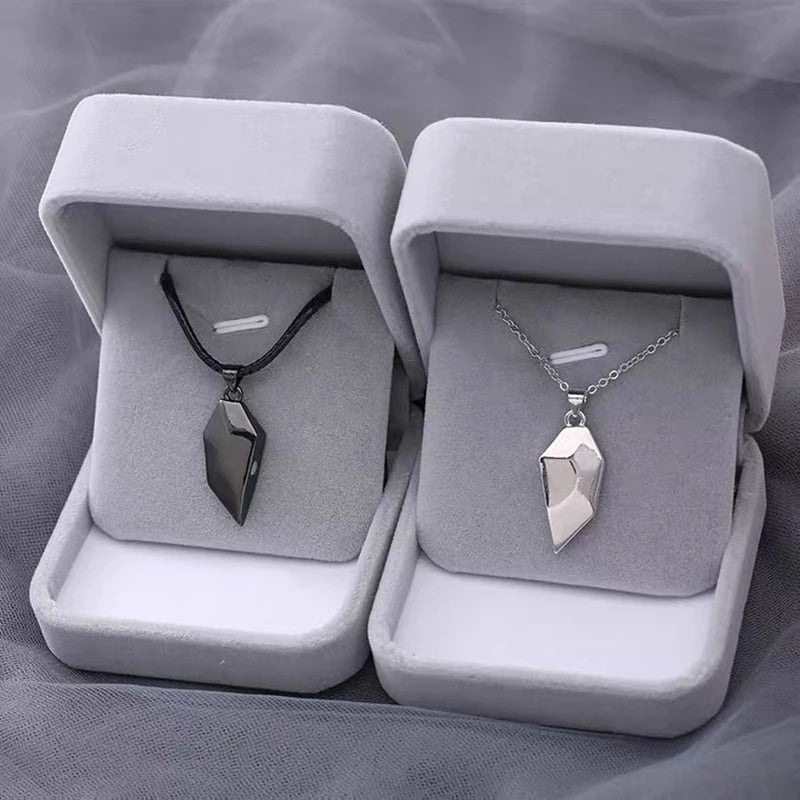 Magnetic Love Necklaces, shown on a plain background
