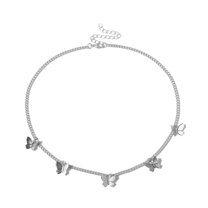 Butterfly Charm Necklace, shown on a plain background