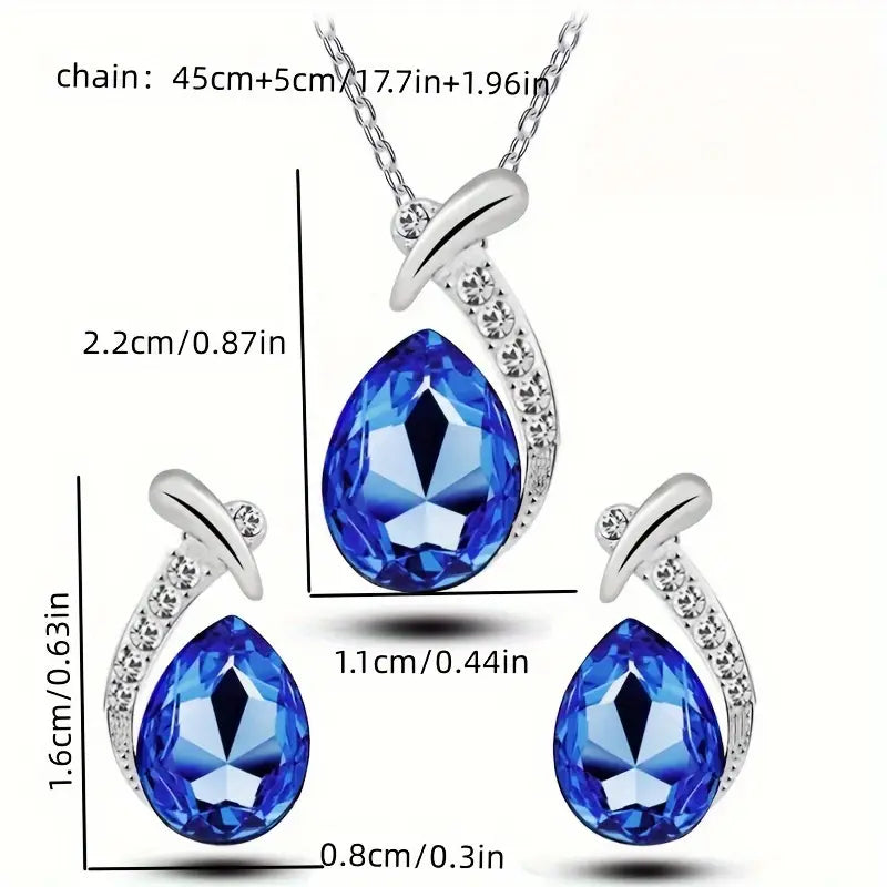 Classic Mermaid Elegance Jewelry Set | Silver-Tone