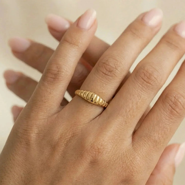 Ylia Ring, shown on the model
