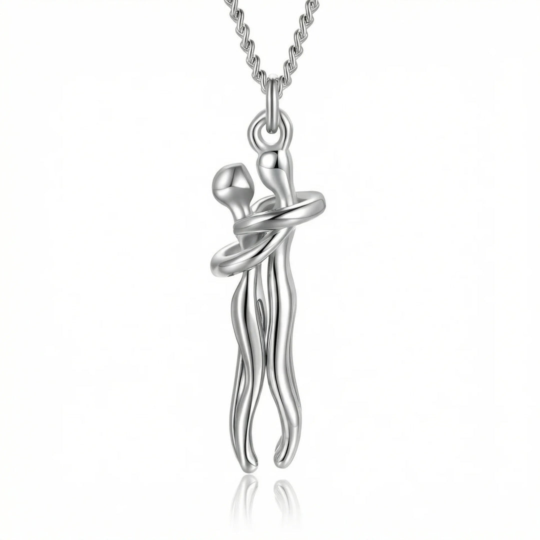 Loves Embrace Necklace, close-up detail