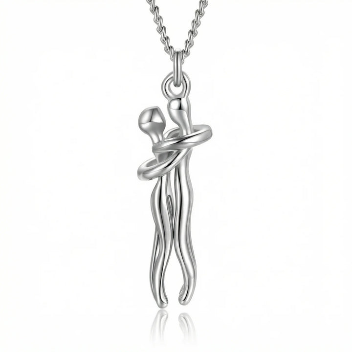 Loves Embrace Necklace, close-up detail