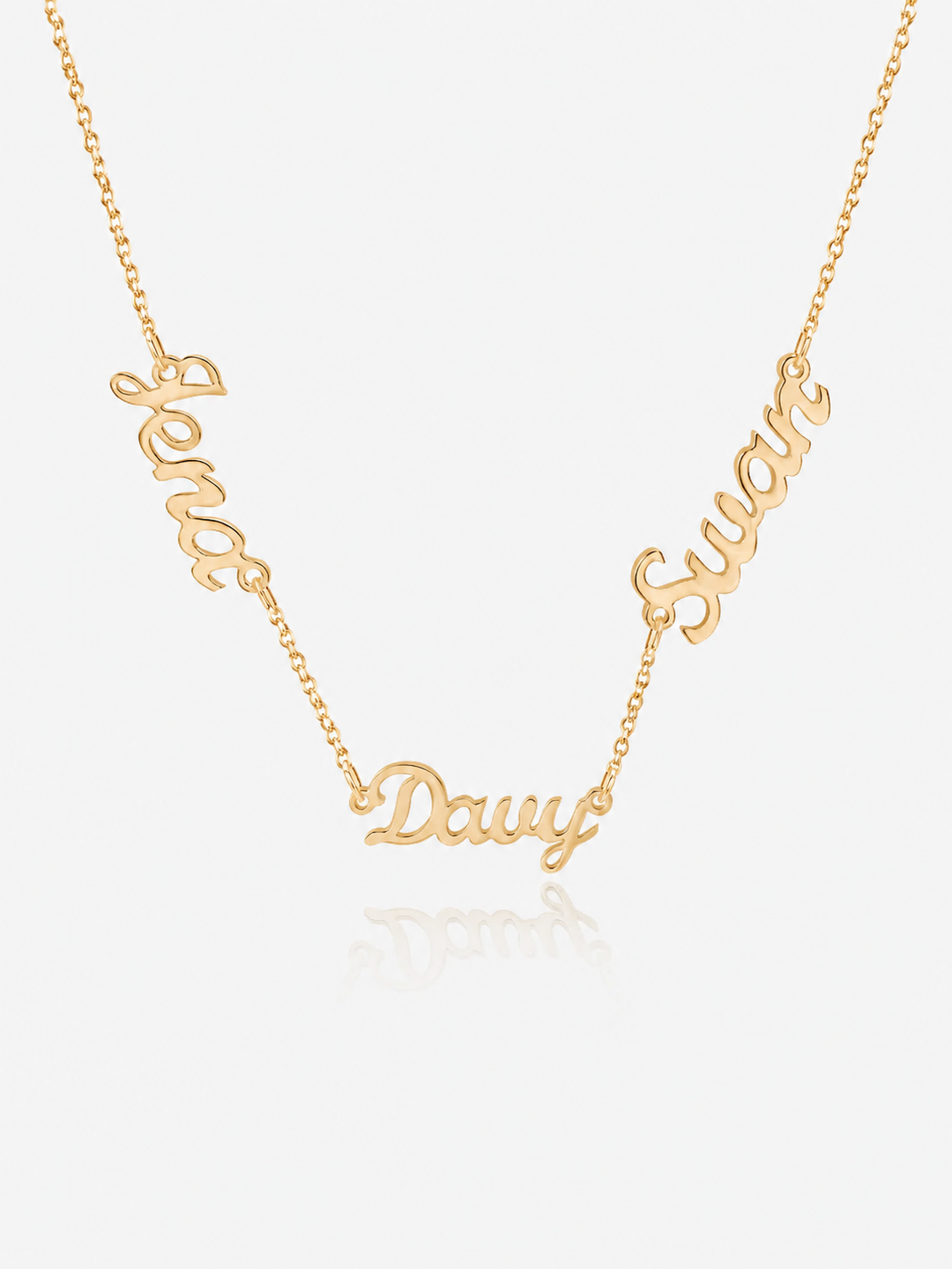 Elisa Four Name Necklace