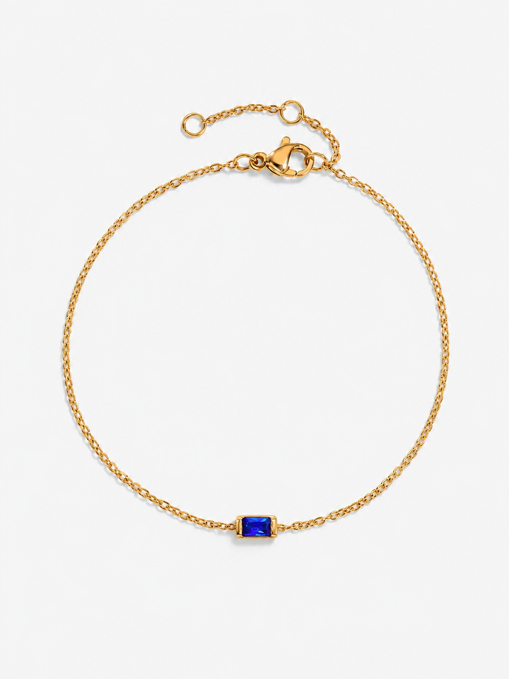 Birthstone Bracelet in gold