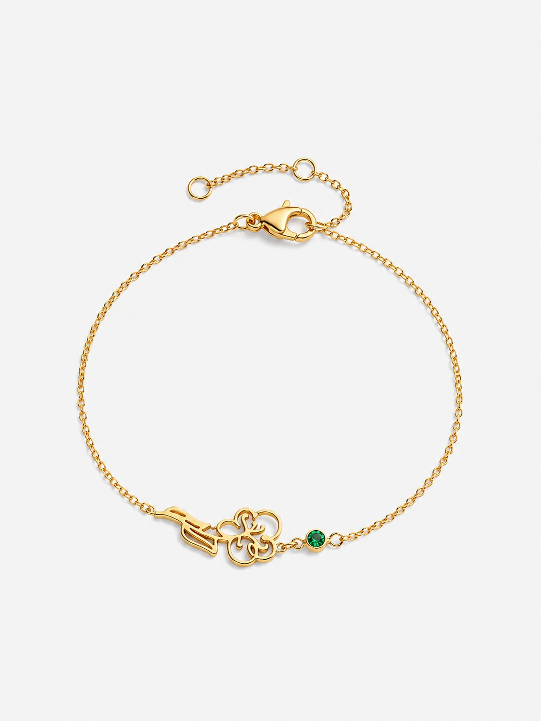Fiona Birth Flower and Birthstone Bracelet