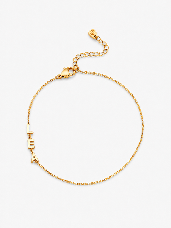 Golden Bond Name Bracelet