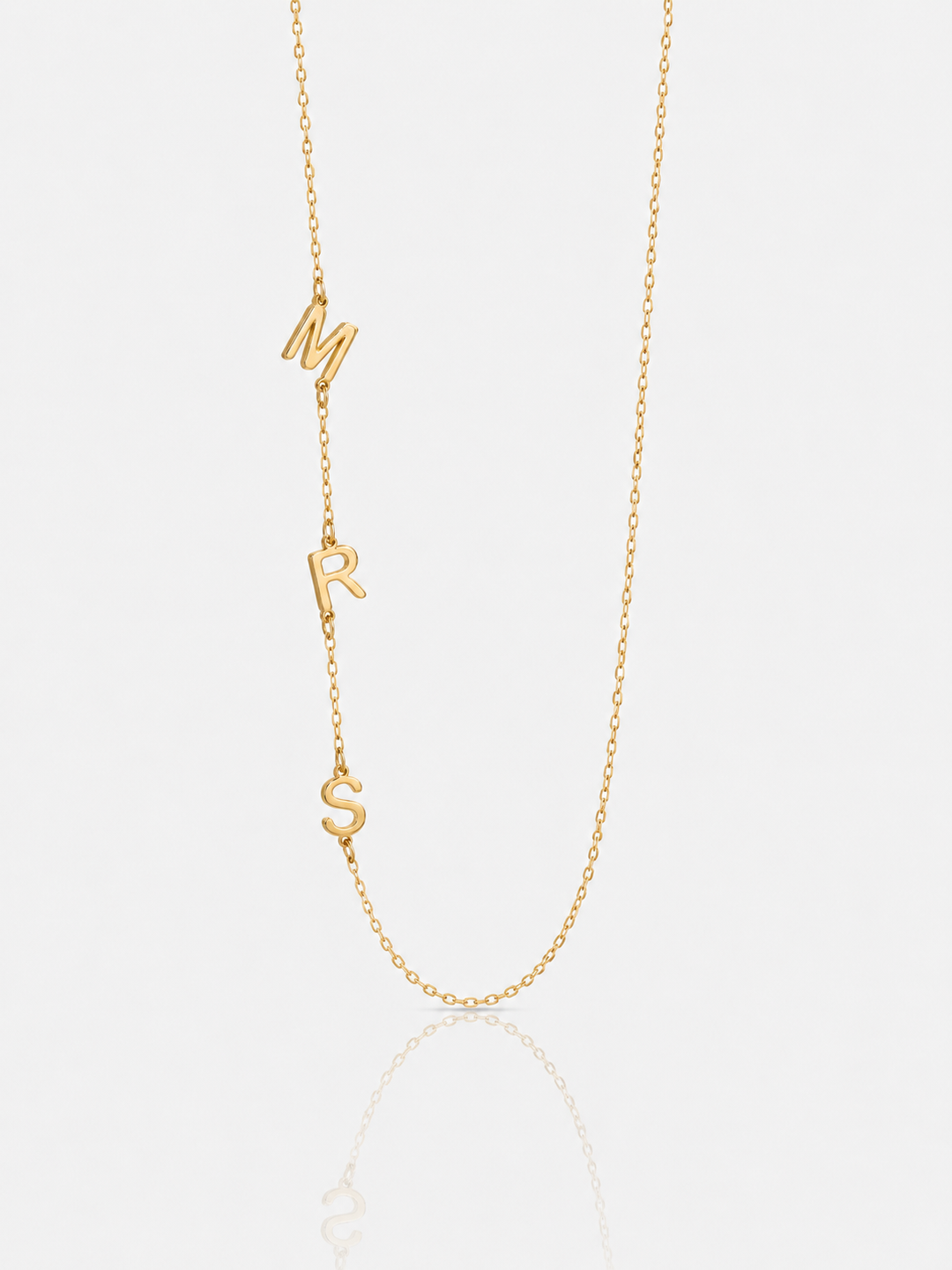 Side Initials Necklace