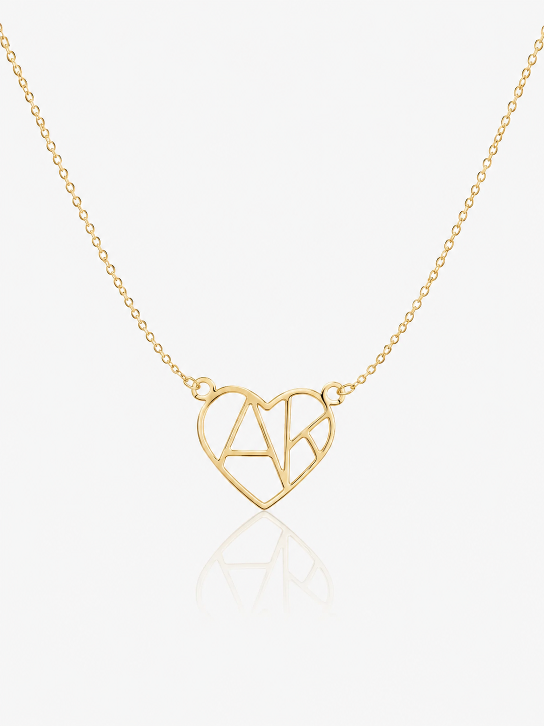 Heart and Initial Necklace
