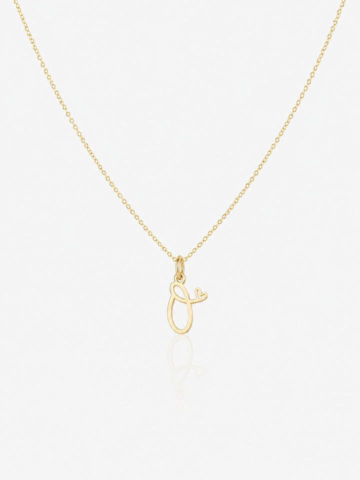 Equilibrio Initial and Heart Necklace