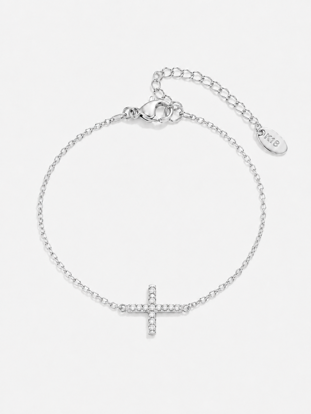 Faith Cross Bracelet, close-up detail