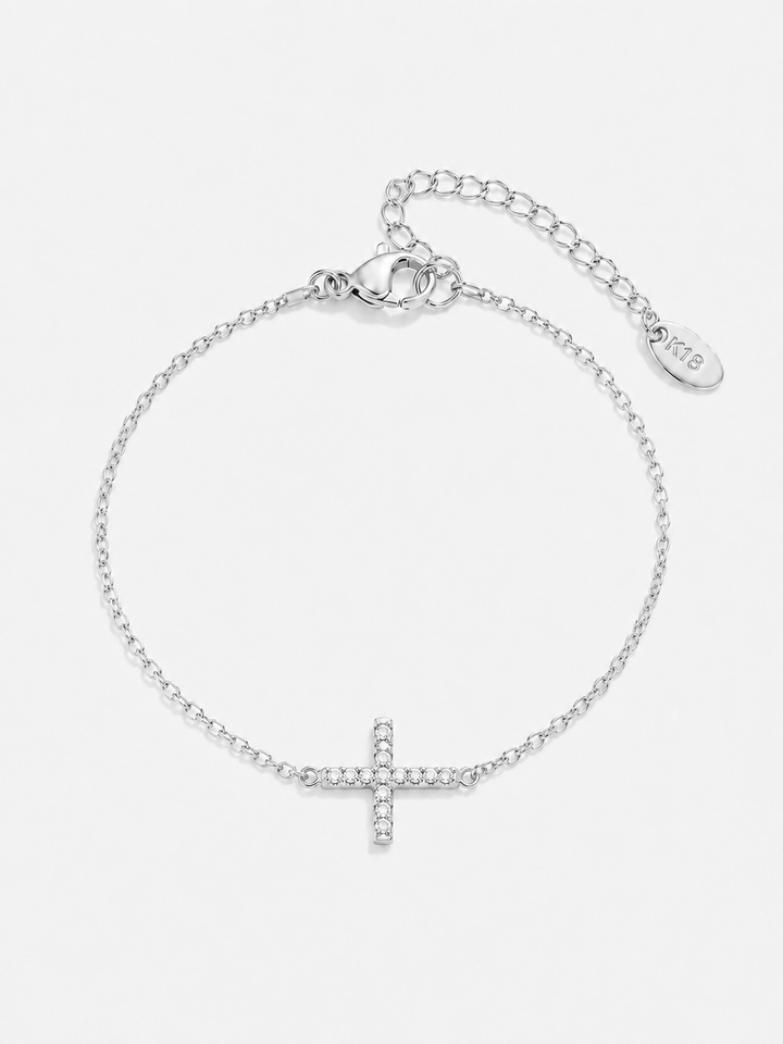 Faith Cross Bracelet, close-up detail