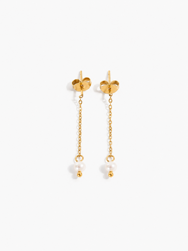Eliz Pearl Drop Earrings