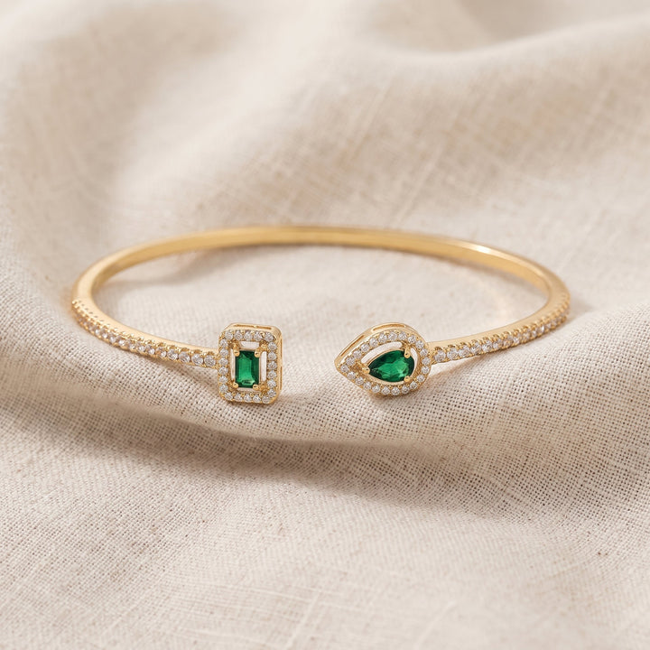 Verdeira Caruso Emerald Bracelet | Gold-Tone