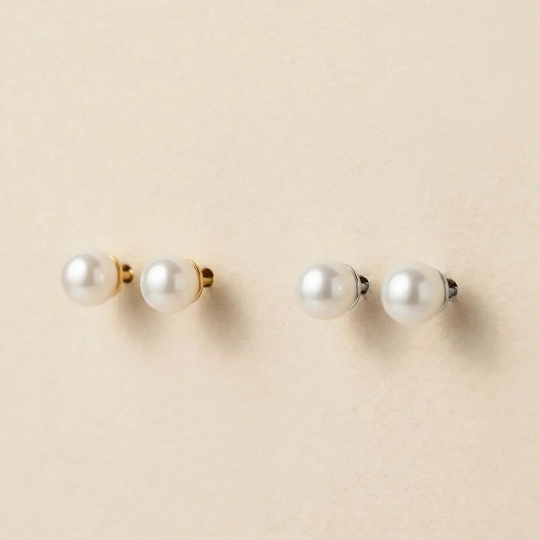 Gioia Earrings, styled on the model