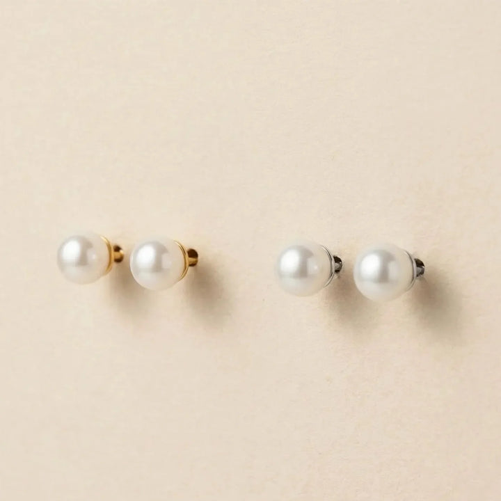 Gioia Earrings, styled on the model