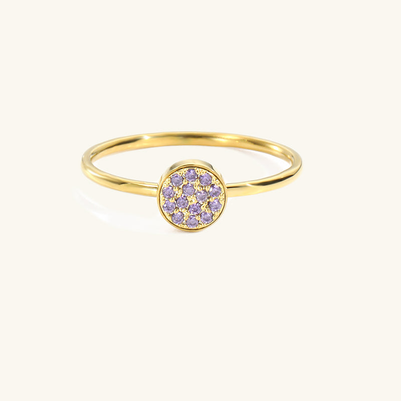 Selene Classic Birthstone Ring, detail view