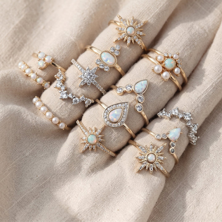 Boho Ring Set – 8 to 12 Mixed Rings