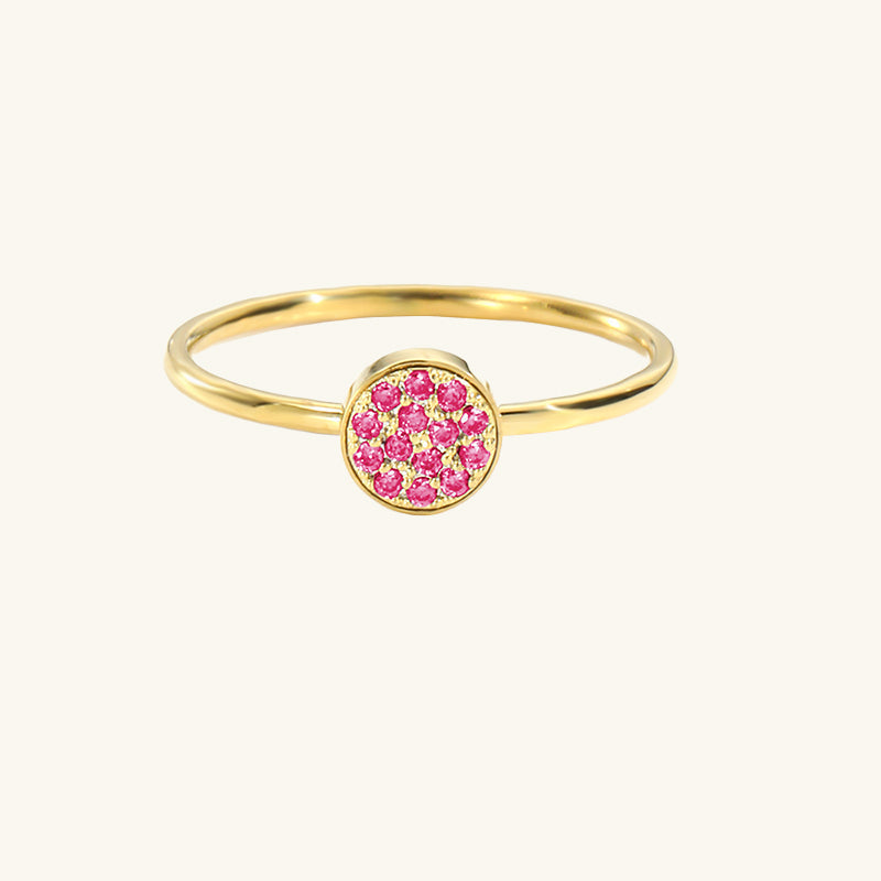 Selene Classic Birthstone Ring, detail view 2