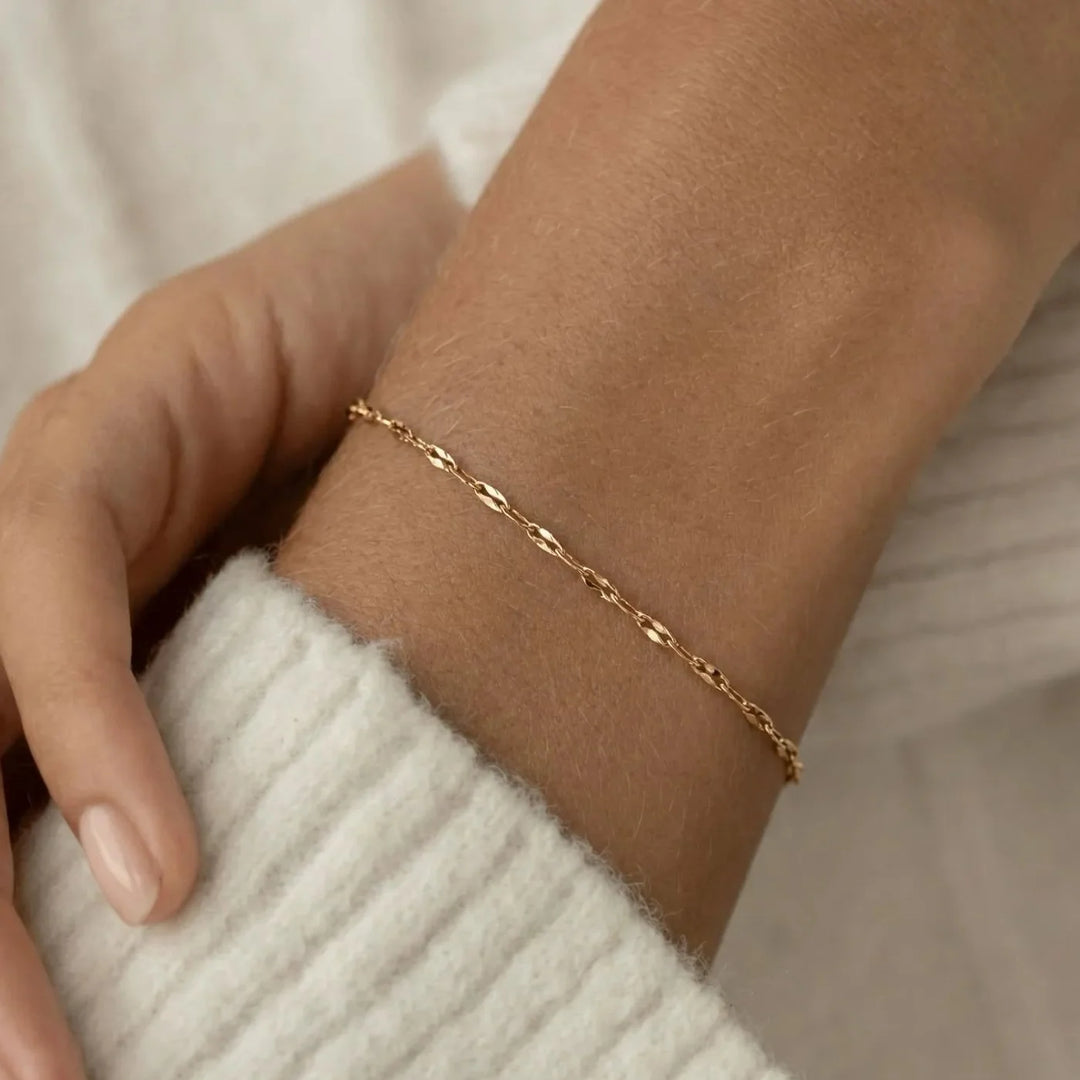 Lilia Bracelet, shown on the model
