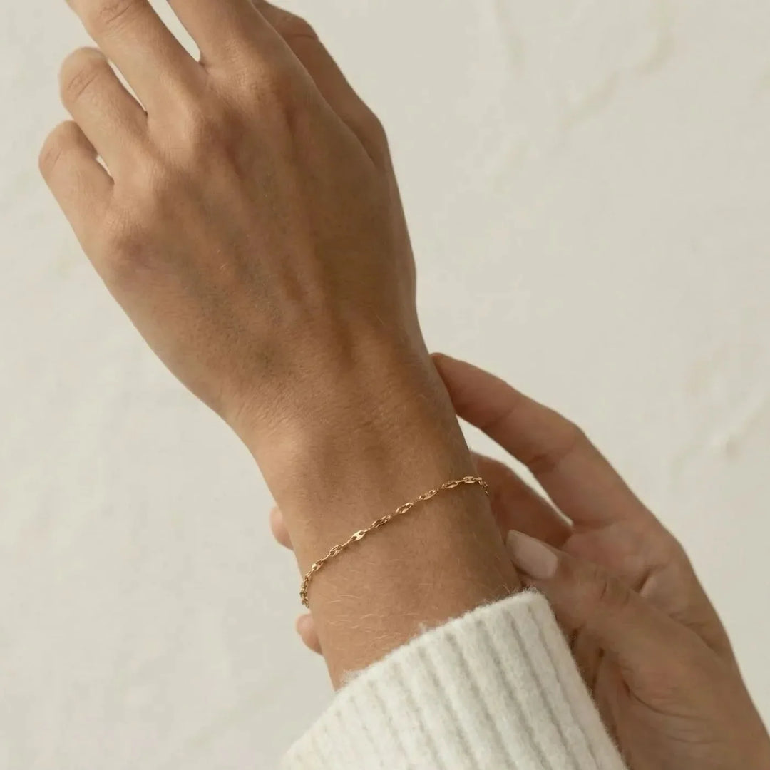 Lilia Bracelet, worn on the wrist