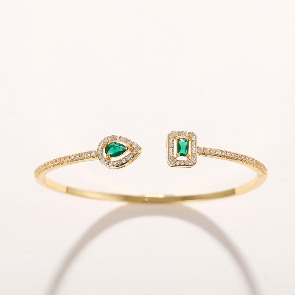 Verdeira Caruso Emerald Bracelet | Gold-Tone